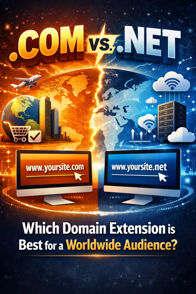 .Com vs .Net: Which Domain Extension Is Best for a Worldwide Audience
