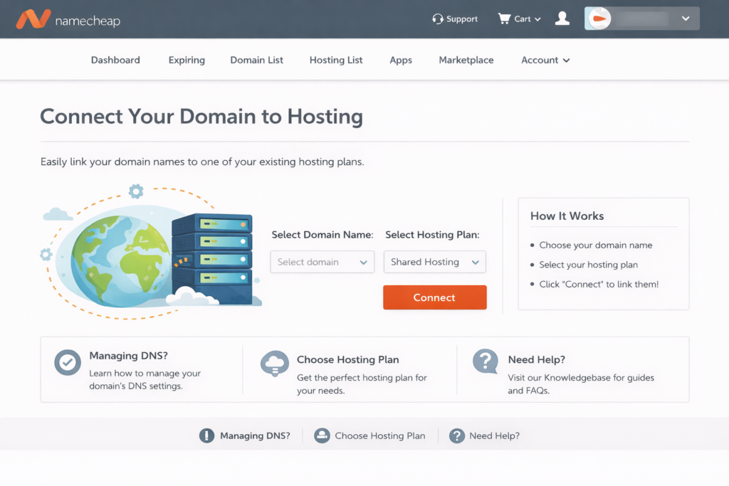 Home 4 Connect Your Domain to Hosting